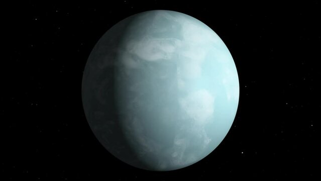 uranus rotating around itself animation