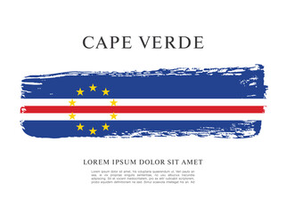 Flag of Cape Verde vector illustration
