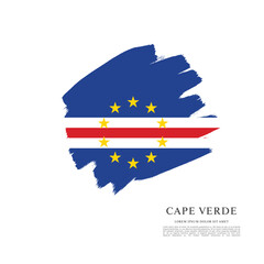 Flag of Cape Verde vector illustration