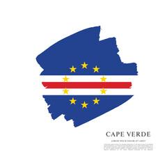 Flag of Cape Verde vector illustration