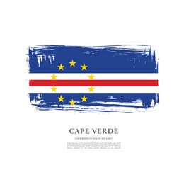Flag of Cape Verde vector illustration