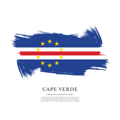 Flag of Cape Verde vector illustration
