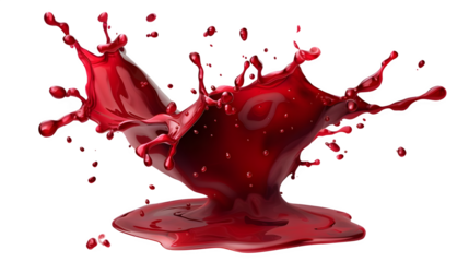 Saucy Ketchup Splash PNG: Flavorful Condiment Isolated on White | Transparent Background,  hand edited generative AI