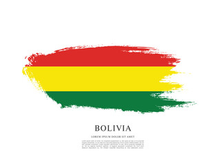 Flag of Bolivia vector illustration