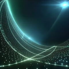 A digital illustration of a mesmerizing quantum environment - with copy space.