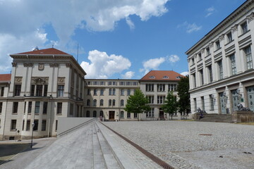 Martin-Luther-Universität Halle-Wittenberg am Universitätsplatz in Halle an der Saale