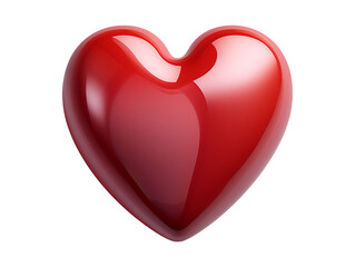 red heart isolated