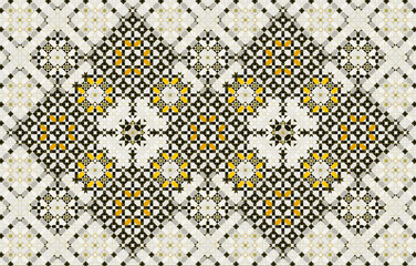 Minimalist mosaic, Arabic seamless geometric pattern, New and unique Islamic design, Moroccan motif. creative modern shape, rectangular rug 