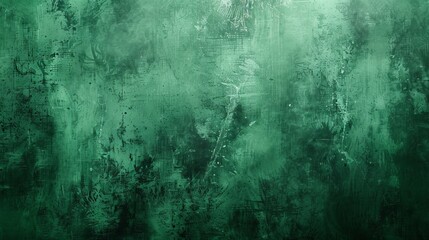 An abstract dark green grunge background offers a textured, edgy background for various designs - obrazy, fototapety, plakaty
