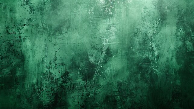 An abstract dark green grunge background offers a textured, edgy background for various designs