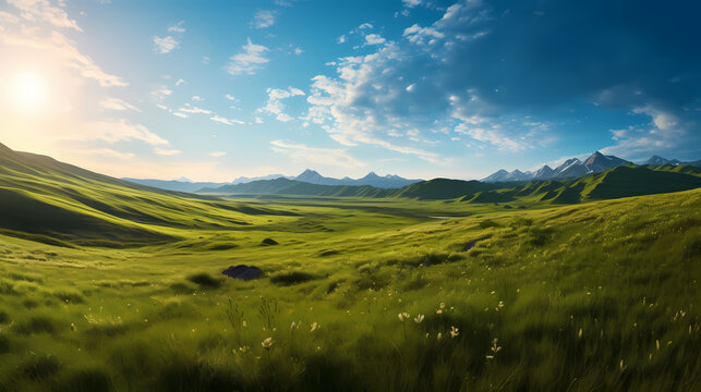 Beautiful grassland background