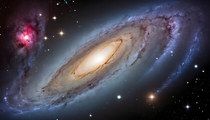 Naklejka premium Un galaxia en medio del universo estrellado