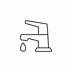 Water Tap Faucet Drop icon