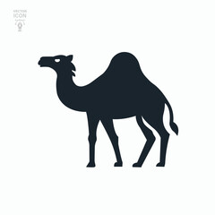 Camel icon. Isolated simple vector illustration	