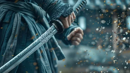 Fotobehang Ninja sword © Ronaldo F. Santos