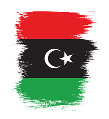 Flag of Libya vector illustration