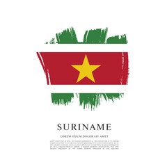Vector illustration design of Suriname flag