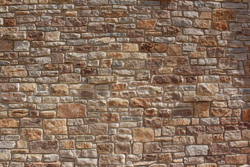 Close-up Building Detail Historical Brick Wall Located in Burnet Texas