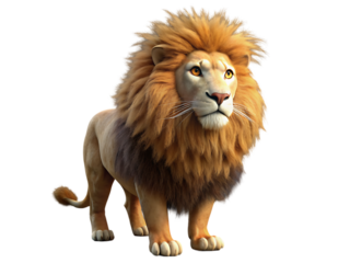 3d cute lion