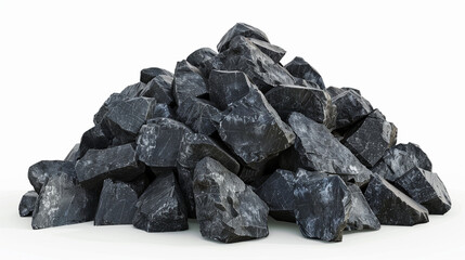 Pile of black coal