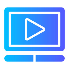 video tutorial gradient icon