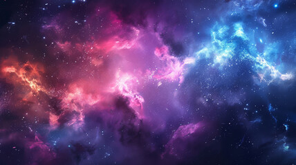 Cosmic nebula art, where the universe paints with stars and gas - obrazy, fototapety, plakaty