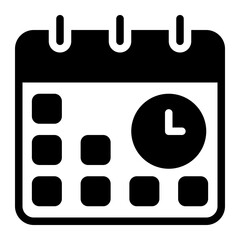 schedule glyph icon
