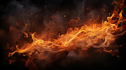 Fototapeta na wymiar fire in the fireplace high definition(hd) photographic creative image