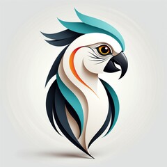 Parrot Icon -- Stylized Illustration of a Parrot -- Set ID A3GZVY