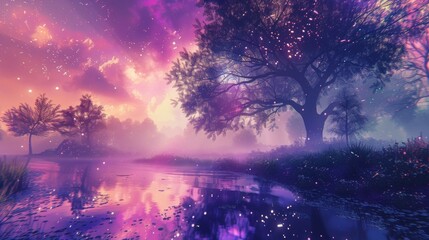 A colorful and atmospheric background with a funky yet dreamy aesthetic perfect for setting a lively and upbeat mood.