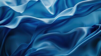 Obraz premium Abstract Blue fabric wave Background