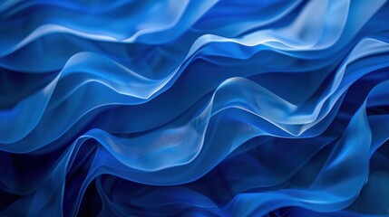 Obraz premium Abstract Blue fabric wave Background