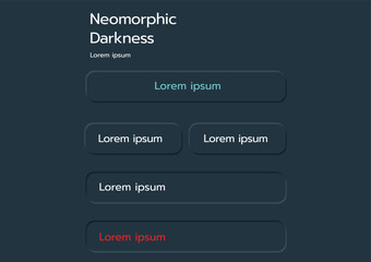Neumorphic Bottons Soft Ui Design.