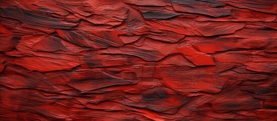 A detailed closeup of a brown, woodlike texture resembling a red rock pattern looks like a painting...