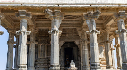 ancient temple entrance unique architecture at morning
