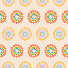 Fototapeta na wymiar Ethnic seamless pattern in tribal.Geometric design background texture in native American, Mexican, African, Aboriginal style.Aztec geometric folk culture art background.Boho abstract design for deco.