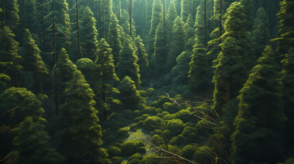 Fototapeta premium green forest background