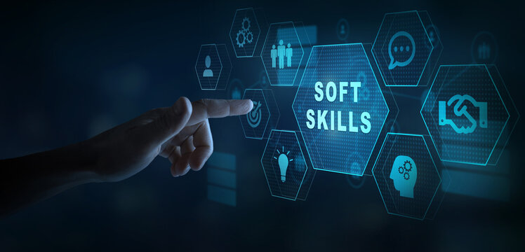 Soft skills training and improvement concept for business and professional communication..