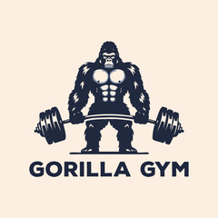 Big Gorilla Lifting A Heavy Barbell  © Argo Studio