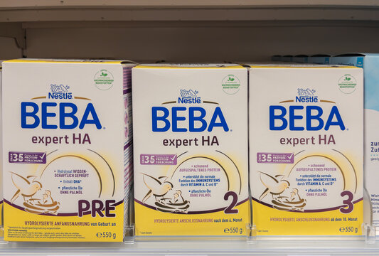 Nestle BEBA Expert HA Infant Formula on Store Shelf