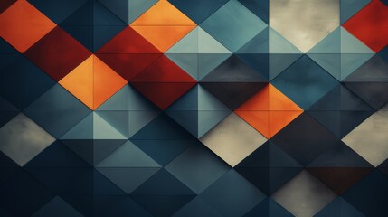 Group of abstract geometric patterns, ample copy space