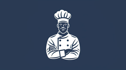 Minimal Line Chef Logo: Contemporary Culinary Branding Solution