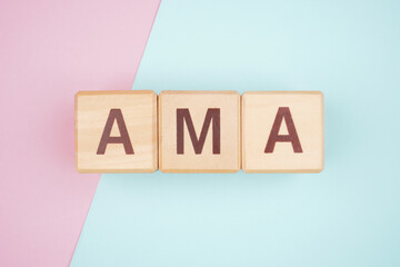 AMA Abbreviations About Health Isolated Background
