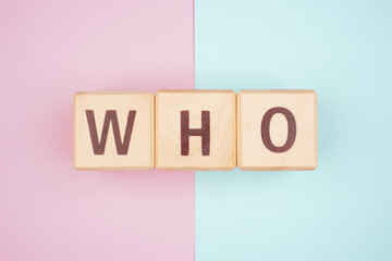 WHO Abbreviations About Health Isolated Background
 - obrazy, fototapety, plakaty