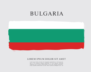 Vector illustration design of Bulgaria flag layout