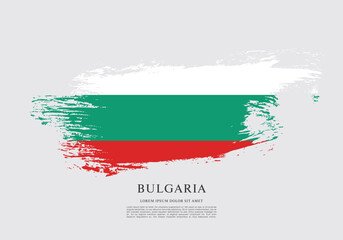 Vector illustration design of Bulgaria flag layout