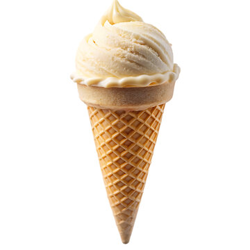 vanilla ice cream cone