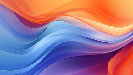Orange blue purple color flow abstract background grainy texture effect