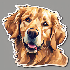 Golden Retriever Dog Sticker