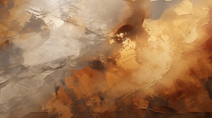 Abstract digital art in warm earth tones creating a visually rich and textured composition  AI generated illustration